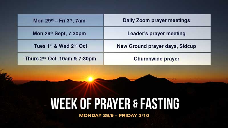 Prayer and Fasting