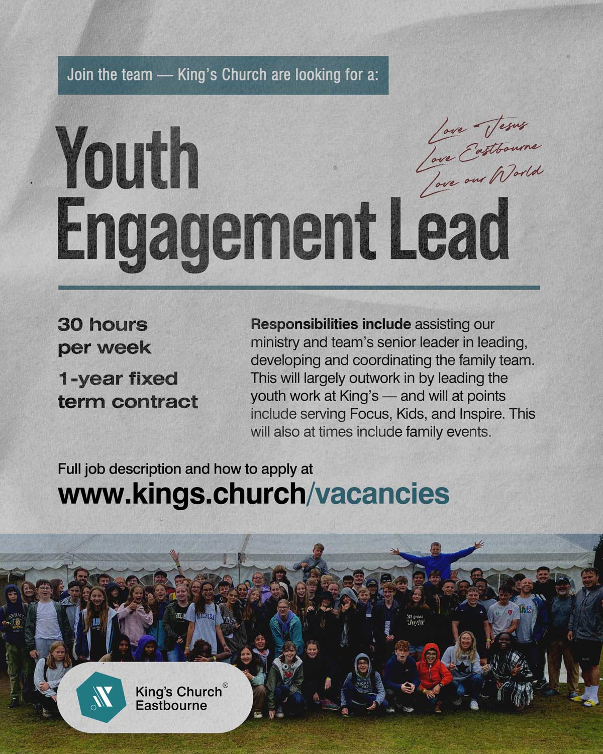 Youth Engagement Lead.